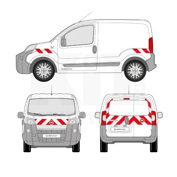 Kit de balisage Classe A - 2008 équipement pour utilitaire Fiat Fiorino 2007 