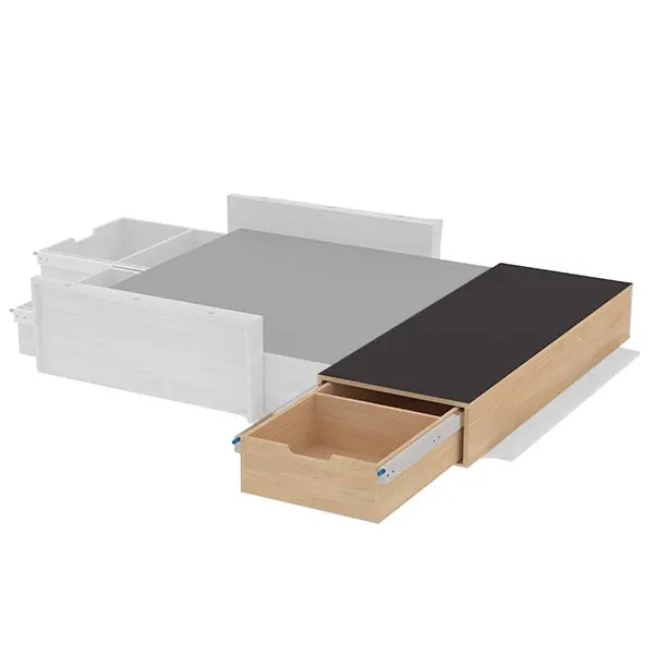 Double plancher latéral avec coulisses et dessus antidérapant équipement pour utilitaire Citroen Nemo 2008 