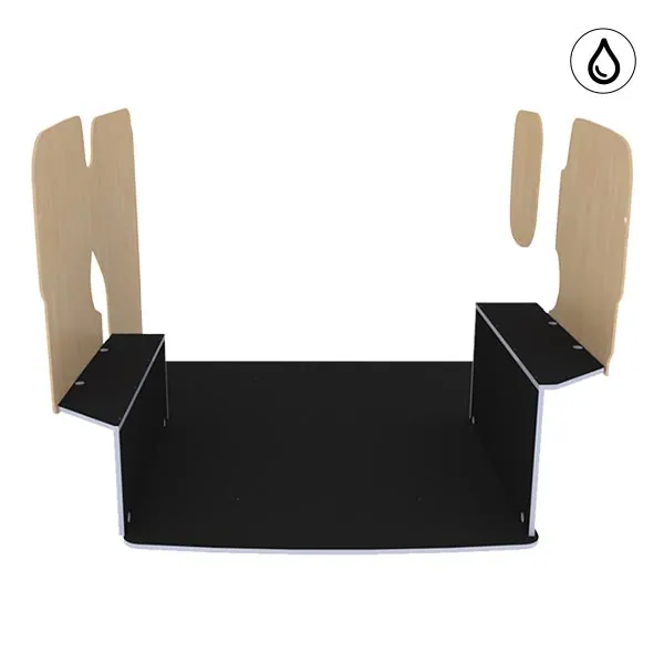 Habillage bois natural K5 CP antidérapant + vernis équipement pour utilitaire Citroen Nemo 2008 