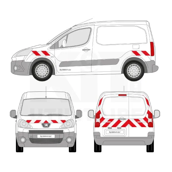 Kit de balisage Classe A - 2013 équipement pour utilitaire Peugeot Partner II 2008 