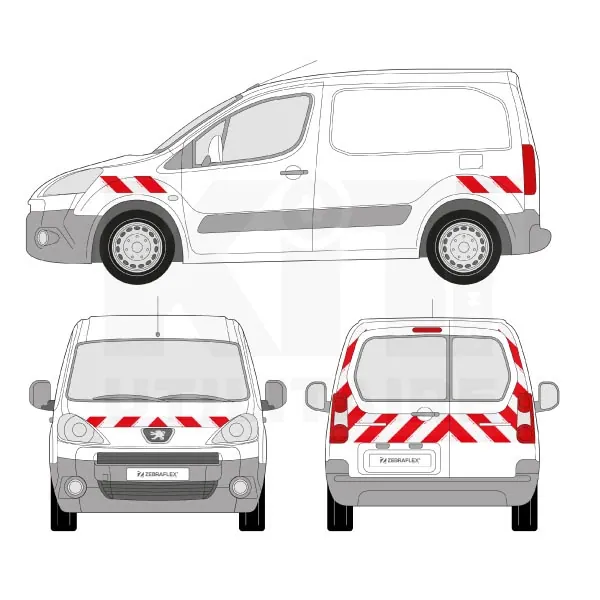 Kit de balisage classe B - 2008 équipement pour utilitaire Peugeot Partner II 2008 