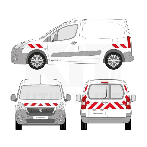 Kit de balisage classe B - 2015 équipement pour utilitaire Peugeot Partner II 2008 