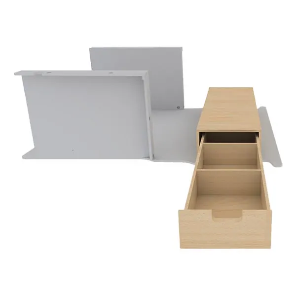 Double plancher latéral équipement pour utilitaire Peugeot Partner II 2008 