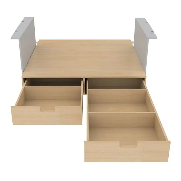 Double plancher arrière équipement pour utilitaire Peugeot Partner II 2008 