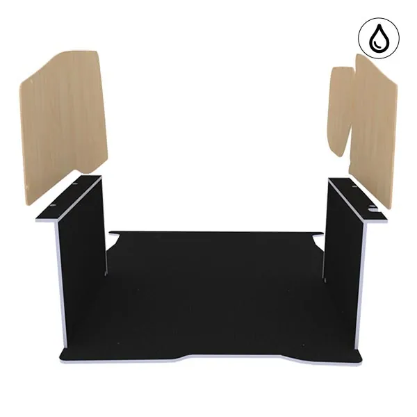 Habillage bois natural K5 CP antidérapant + vernis équipement pour utilitaire Peugeot Partner II 2008 
