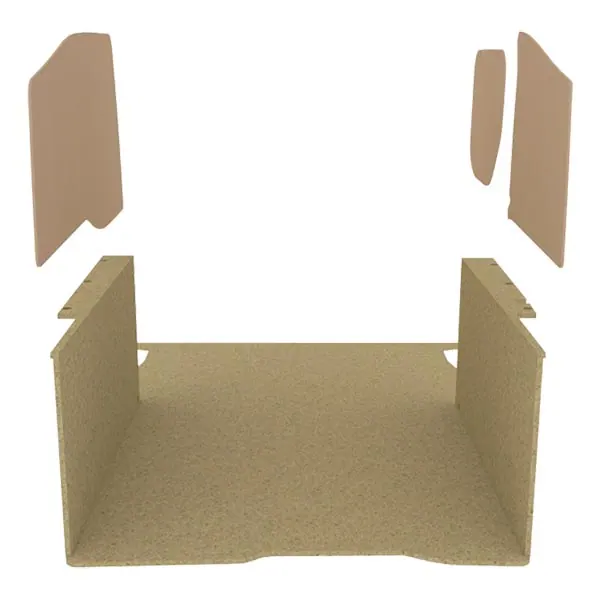 Habillage bois natural K2 aggloméré + MDF / Portes arrière incluses équipement pour utilitaire Peugeot Partner II 2008 