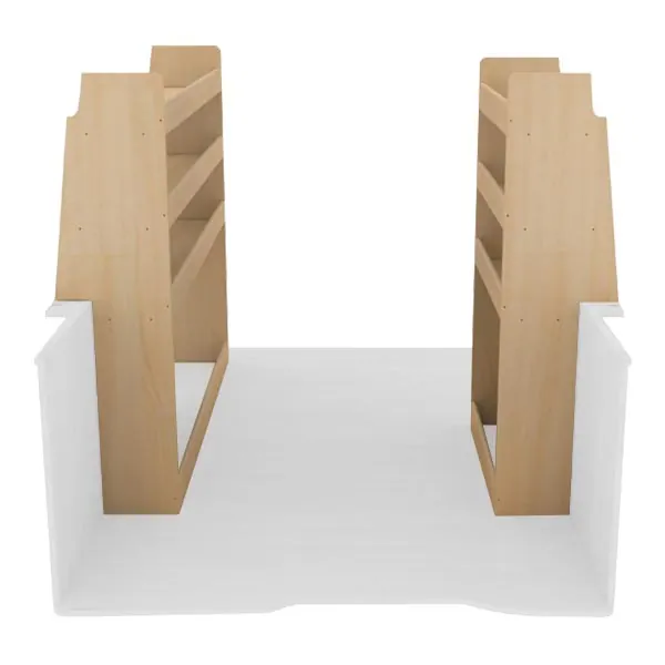Pack casiers bois équipement pour utilitaire Peugeot Partner II 2008 