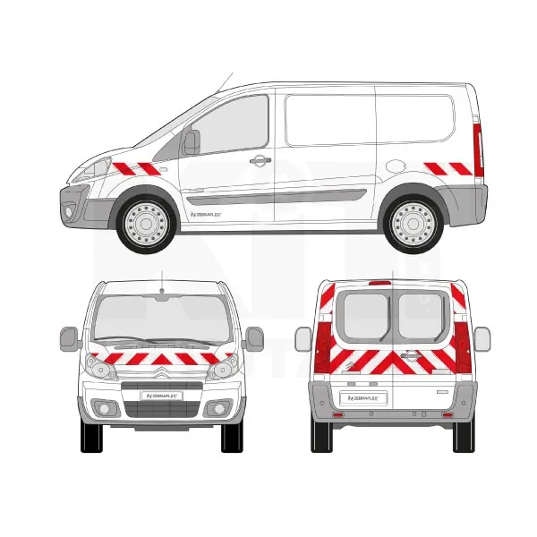 Kit de balisage classe B - 2013 équipement pour utilitaire Citroen Jumpy II 2007 