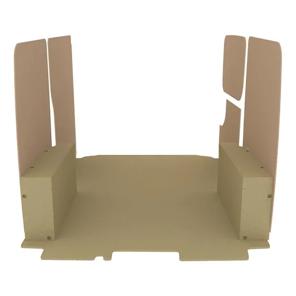 Habillage bois natural K2 aggloméré + MDF / Portes arrière incluses équipement pour utilitaire Citroen Jumpy II 2007 