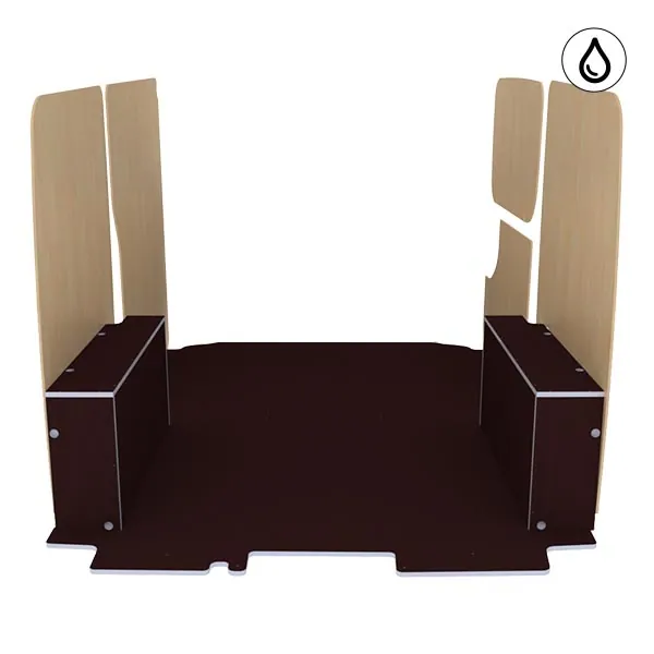 Habillage bois natural K5 CP antidérapant + vernis équipement pour utilitaire Citroen Jumpy II 2007 