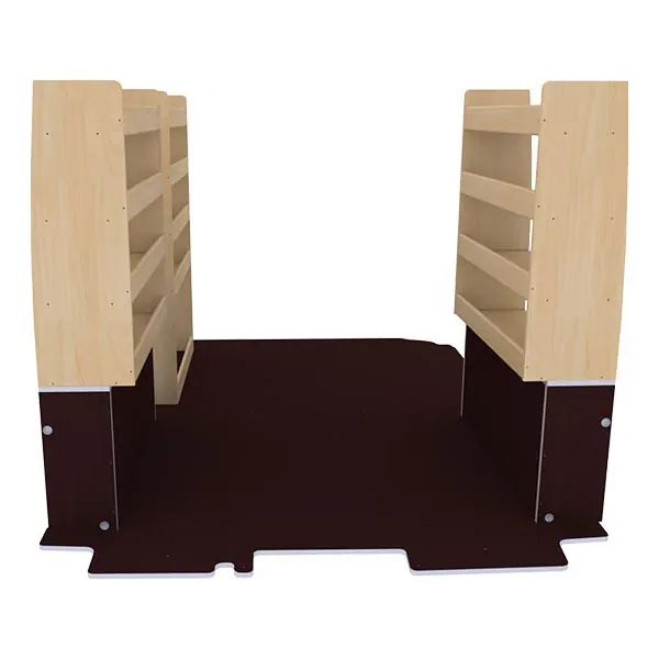 Aménagement bois optimum K4AD CP antidérapant équipement pour utilitaire Citroen Jumpy II 2007 