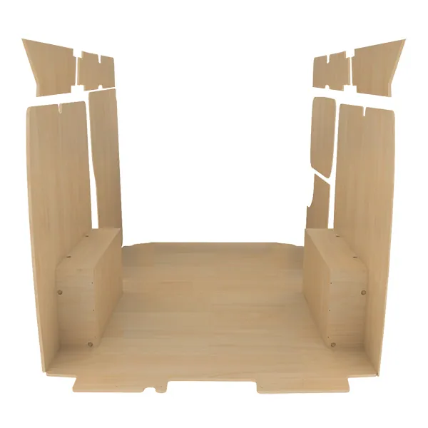 Habillage bois natural K4 CP brut équipement pour utilitaire Citroen Jumpy II 2007 
