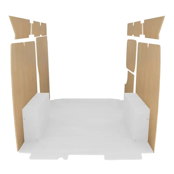 Latéraux contreplaqué brut équipement pour utilitaire Citroen Jumpy II 2007 