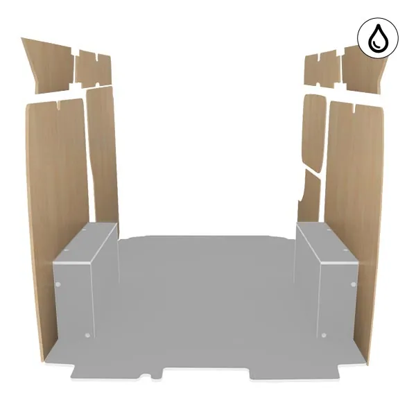 Latéraux contreplaqué vernis équipement pour utilitaire Citroen Jumpy II 2007 