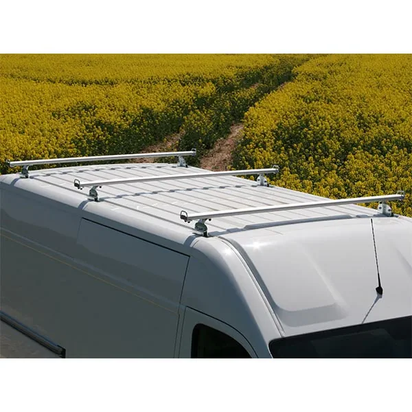 Jeu de 3 barres de toit en aluminium équipement pour utilitaire Peugeot Boxer II 2006 