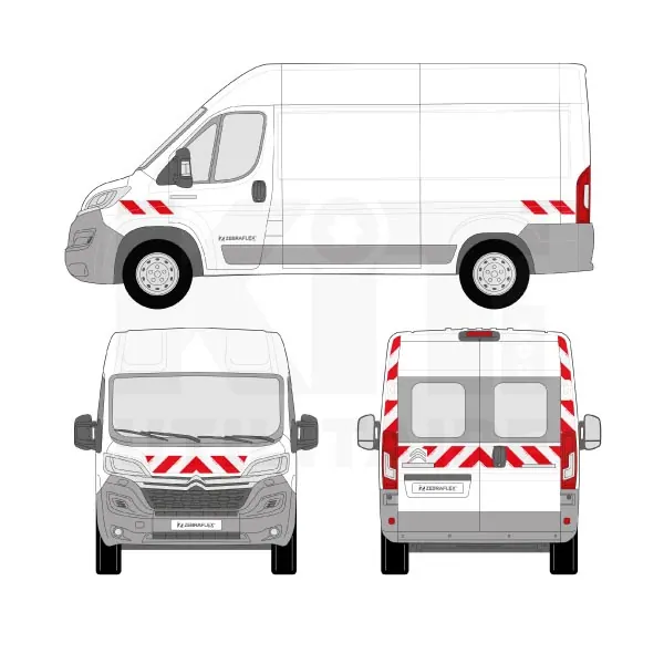 Kit de balisage Classe A - 2014 équipement pour utilitaire Citroen Jumper II 2006 