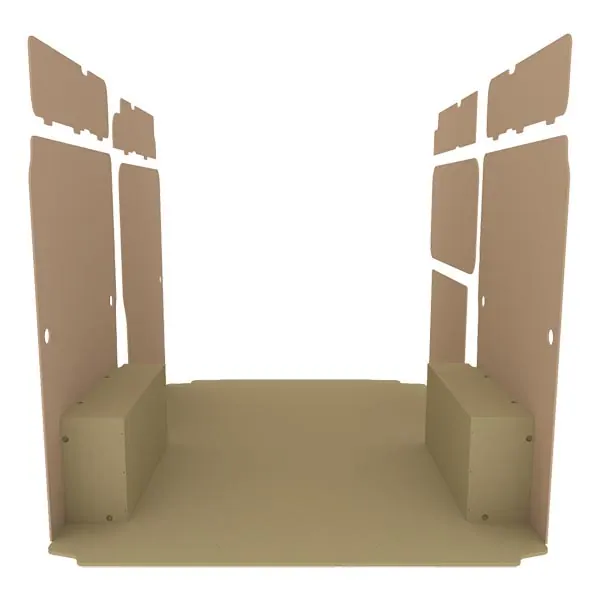 Habillage bois natural K2 aggloméré + MDF / Portes arrière incluses équipement pour utilitaire Peugeot Boxer II 2006 