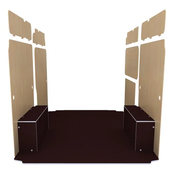 Habillage bois natural K4AD CP antidérapant équipement pour utilitaire Peugeot Boxer II 2006 