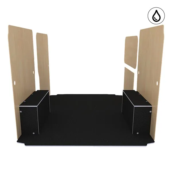 Habillage bois natural K5 CP antidérapant + vernis équipement pour utilitaire Peugeot Boxer II 2006 