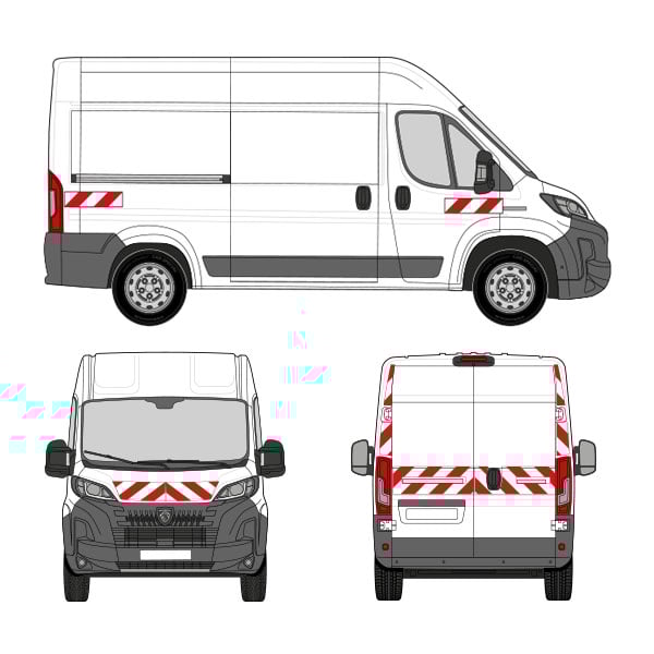 Kit de balisage classe B - 2024 équipement pour utilitaire Peugeot Boxer II 2006 