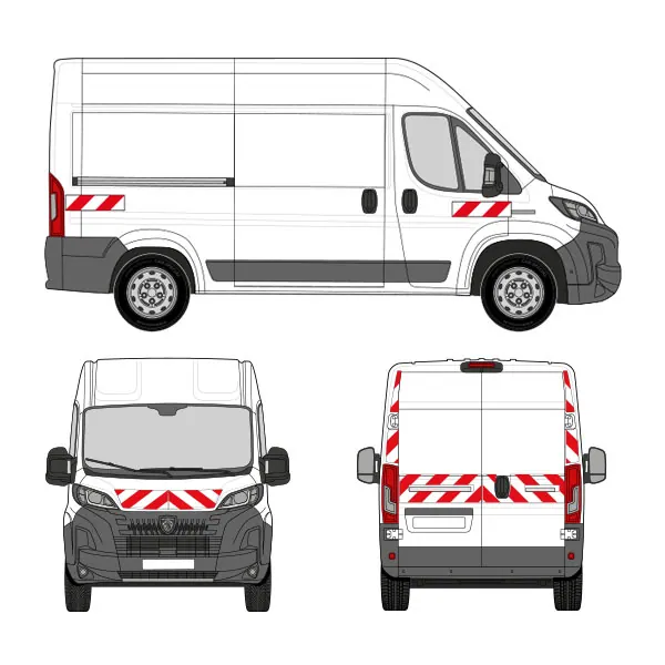 Kit de balisage classe B - 2024 équipement pour utilitaire Peugeot Boxer II 2006 