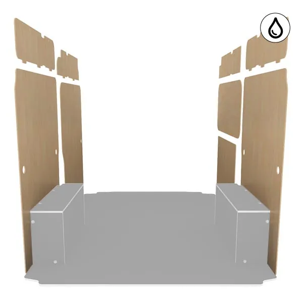 Latéraux contreplaqué vernis équipement pour utilitaire Peugeot Boxer II 2006 