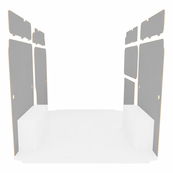 Latéraux contreplaqué filmé gris équipement pour utilitaire Peugeot Boxer II 2006 