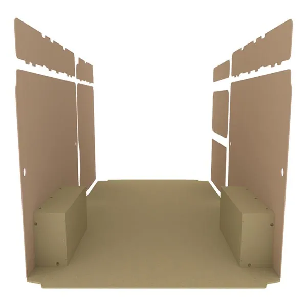 Habillage bois natural K2 aggloméré + MDF / Portes arrière incluses équipement pour utilitaire Citroen E Jumper 2021 