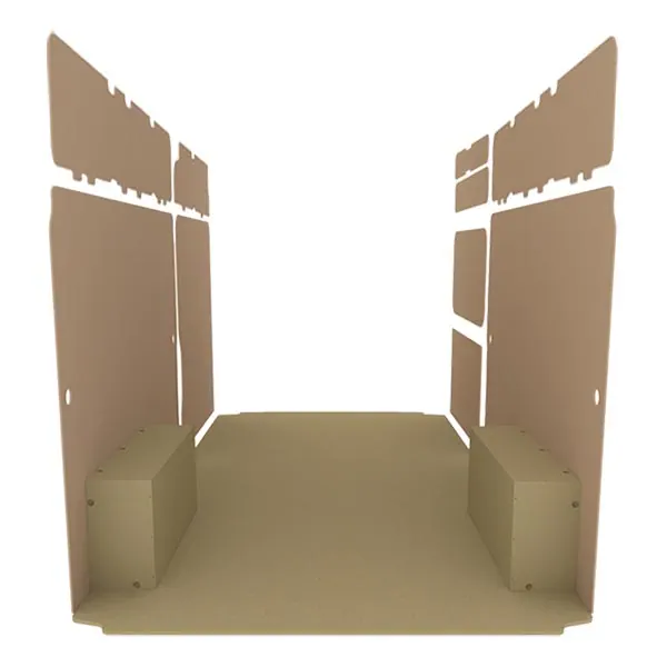 Habillage bois natural K2 aggloméré + MDF / Portes arrière incluses équipement pour utilitaire Citroen E Jumper 2021 