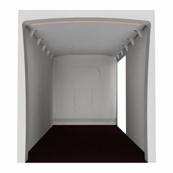 Plafond contreplaqué filmé gris équipement pour utilitaire Peugeot Boxer II 2006 