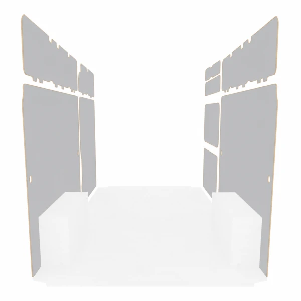 Latéraux contreplaqué filmé gris équipement pour utilitaire Peugeot Boxer II 2006 