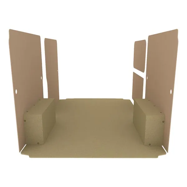 Habillage bois natural K2 aggloméré + MDF / Portes arrière incluses équipement pour utilitaire Citroen E Jumper 2021 