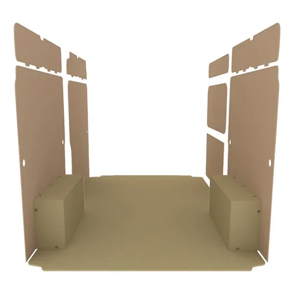 Habillage bois natural K2 aggloméré + MDF / Portes arrière incluses équipement pour utilitaire Citroen E Jumper 2021 