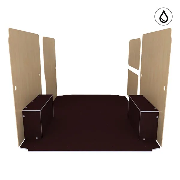 Habillage bois natural K5 CP antidérapant + vernis équipement pour utilitaire Citroen E Jumper 2021 