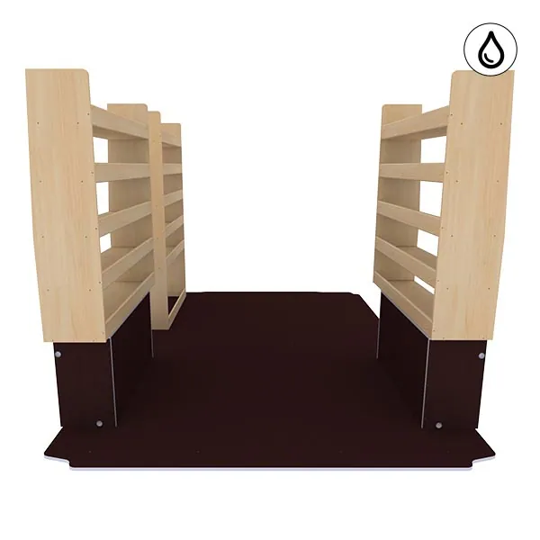 Aménagement bois optimum K5 CP antidérapant + vernis équipement pour utilitaire Citroen E Jumper 2021 