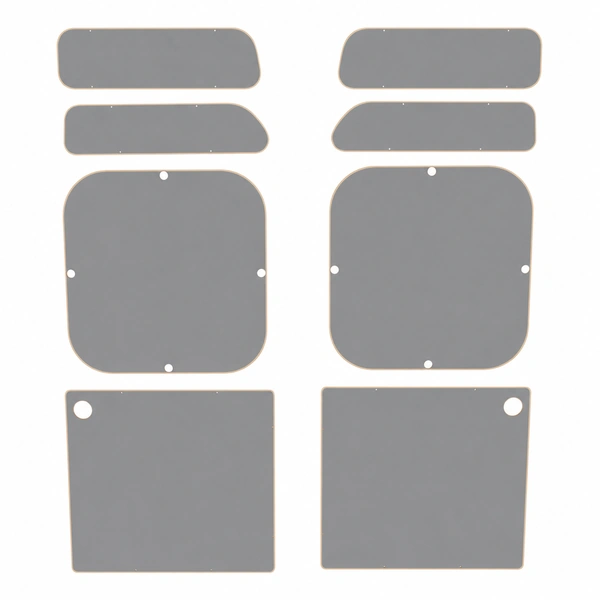Portes arrière contreplaqué filmé gris équipement pour utilitaire Peugeot Boxer II 2006 