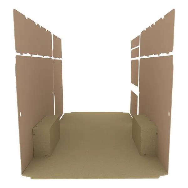Habillage bois natural K2 aggloméré + MDF / Portes arrière incluses équipement pour utilitaire Citroen E Jumper 2021 