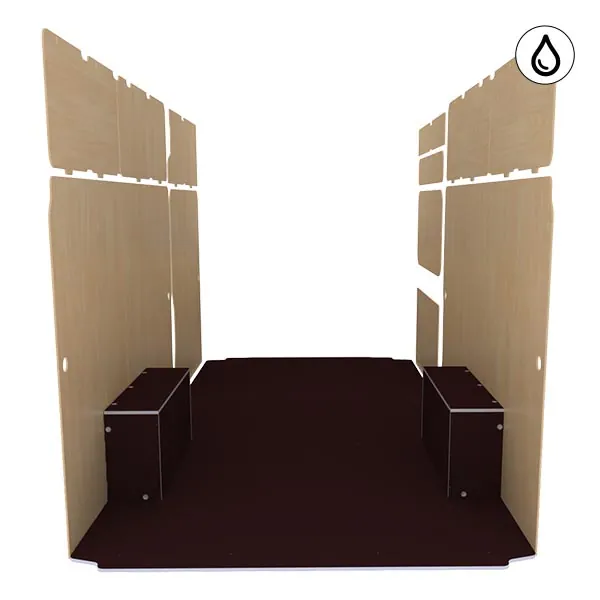 Habillage bois natural K5 CP antidérapant + vernis équipement pour utilitaire Citroen E Jumper 2021 