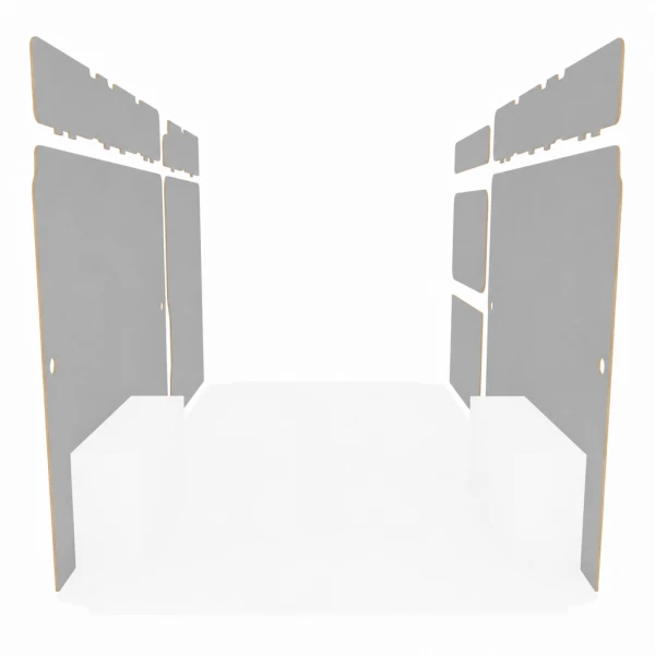 Latéraux contreplaqué filmé gris équipement pour utilitaire Peugeot Boxer II 2006 