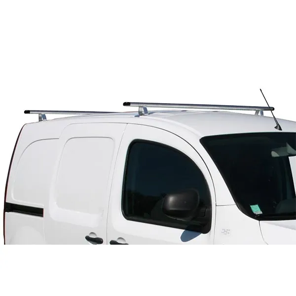 Jeu de 2 barres de toit en aluminium équipement pour utilitaire Renault Kangoo II 2008 