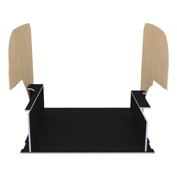 Habillage bois natural K5 CP antidérapant + vernis équipement pour utilitaire Renault Kangoo II 2008 