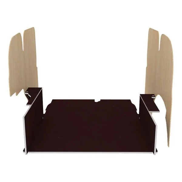 Habillage bois natural K5 CP antidérapant + vernis équipement pour utilitaire Renault Kangoo II 2008 