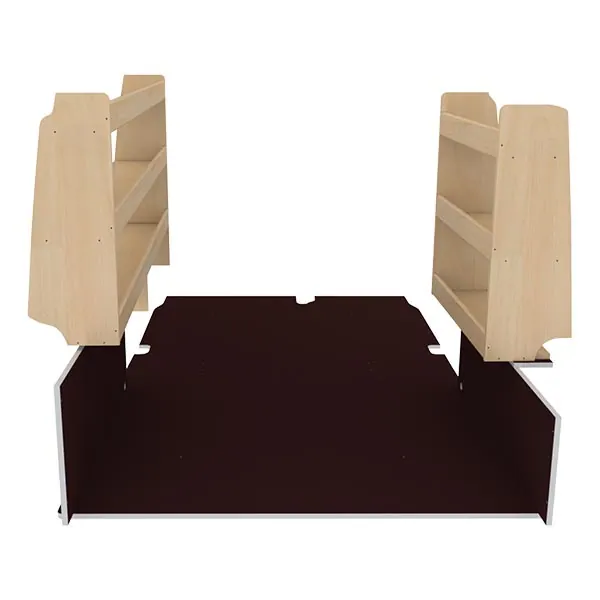 Aménagement bois optimum K5 CP antidérapant + vernis équipement pour utilitaire Renault Kangoo II 2008 