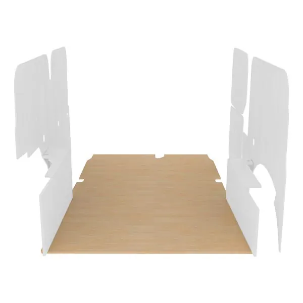 Plancher contreplaqué brut équipement pour utilitaire Renault Kangoo II 2008 