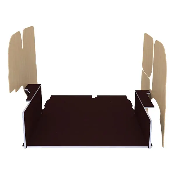 Habillage bois natural K5 CP antidérapant + vernis équipement pour utilitaire Renault Kangoo II 2008 