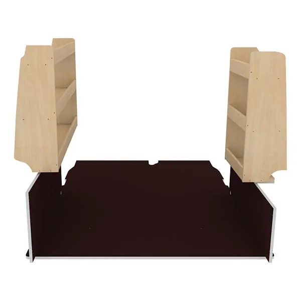 Aménagement bois optimum K4AD CP antidérapant équipement pour utilitaire Renault Kangoo II 2008 