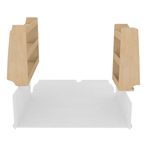 Pack casiers bois équipement pour utilitaire Renault Kangoo II 2008 