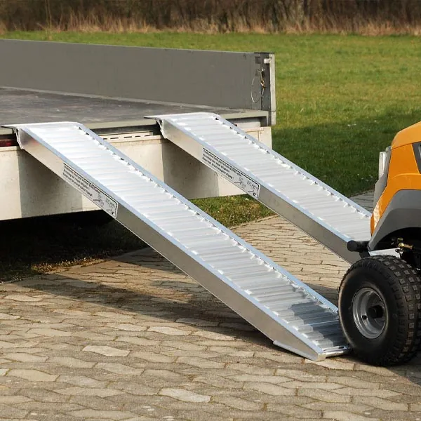 Paire de rails amovibles en aluminium sans rebords pour pneus chenilles équipement pour utilitaire