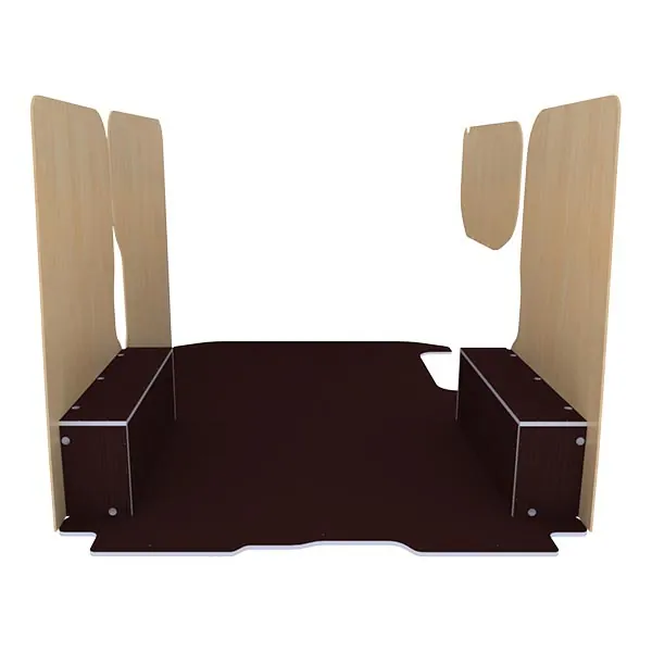 Habillage bois natural K5 CP antidérapant + vernis équipement pour utilitaire Nissan Primastar 2000 