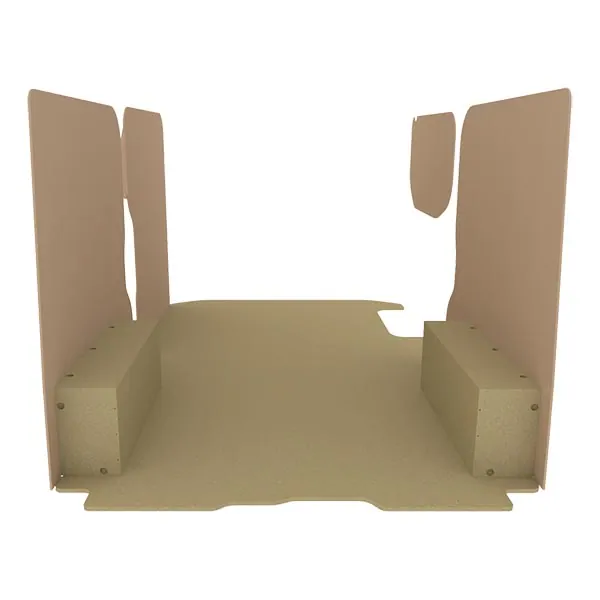 Habillage bois natural K2 aggloméré + MDF / Portes arrière incluses équipement pour utilitaire Nissan Primastar 2000 